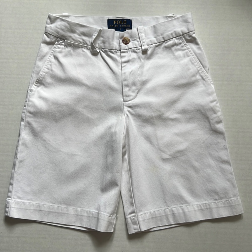 Polo Boys Size 8 White Short
